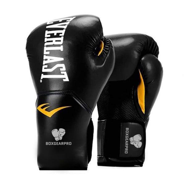 Black Everlast Boxing Gloves — Training, Sparring & Heavy Bag Edition