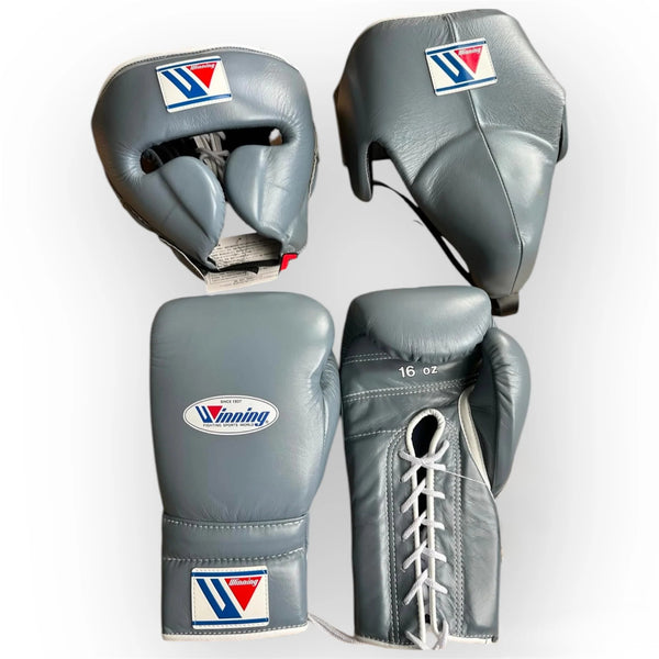 Full Grey Custom Handmade Boxing Sparring Kit | Winning