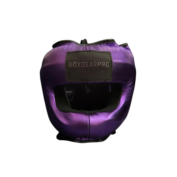 Face Saver Purple Boxing Headgear | 100% Pure Leather