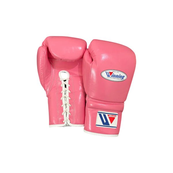 Custom Handmade Pink Pro Elite Boxing Gloves | Winnings | Personalise your name | 100% Pure Leather | Best Choice for Fighters