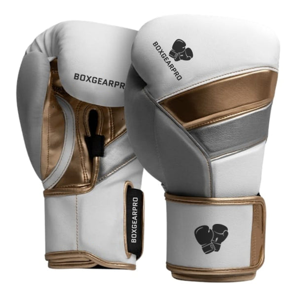 White Gold Boxing Gloves — Built to Hit Hard