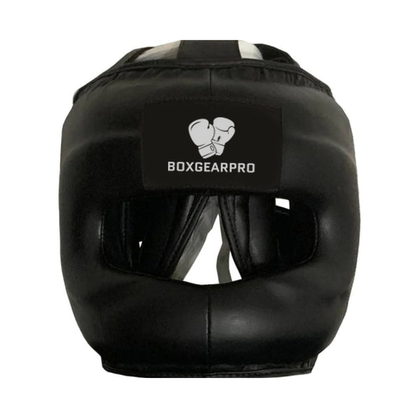 BoxGearPro Full-Face Bar Headgear — Maximum Protection Sparring Edition