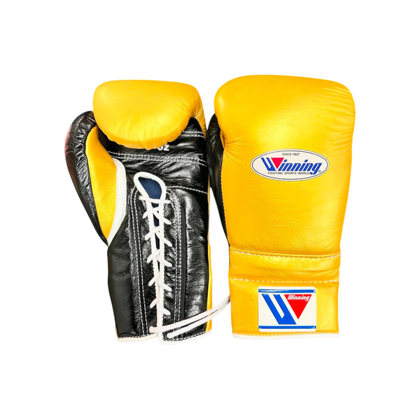 Custom Handmade Gold & Black Pro Elite Boxing Gloves | Winnings | Personalise your name | 100% Pure Leather | Best Choice for Fighters