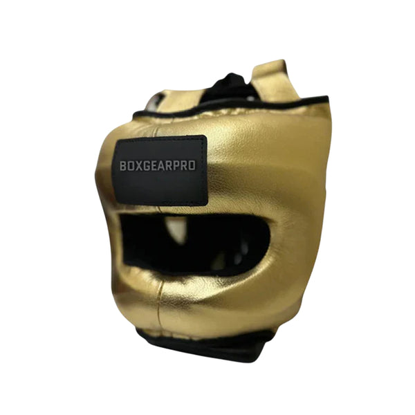 Metallic Gold Headgear | 100% Leather | Adjustable | Available in Multiple Sizes