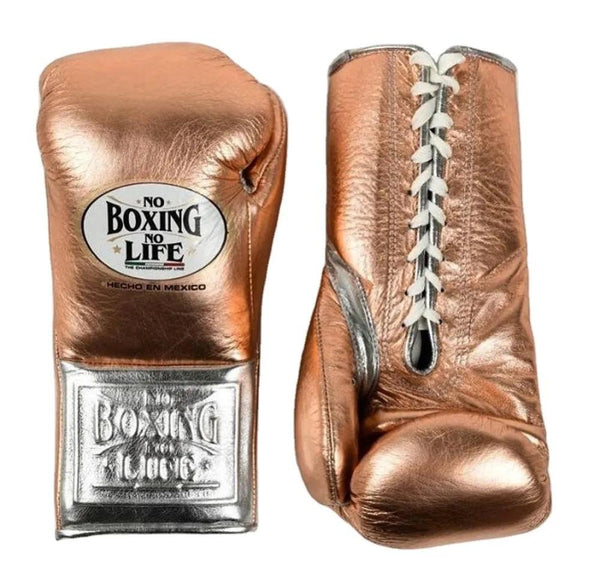 Rose Gold & Silver Boxing Gloves — Premium Fight Edition