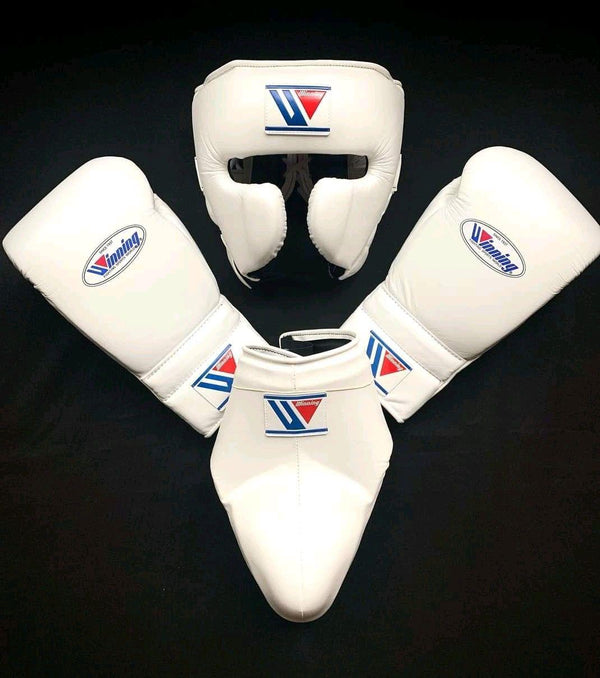 Full White Custom Handmade Boxing Sparring Kit | Winning | Premium Quality | Personalise Your Name | Flat 50% OFF