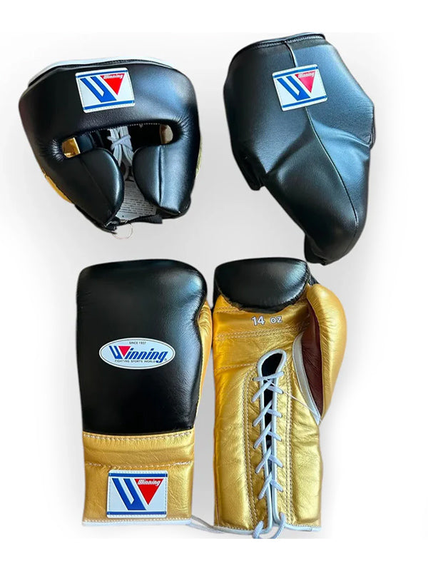Black & Gold Combo | Handmade Boxing Sparring Kit | Winning | Premium Quality | Personalise Your Name | Flat 50% OFF
