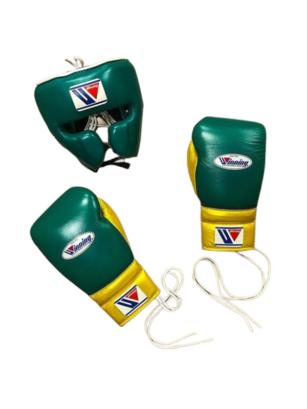 Dark Green & Gold Custom Handmade Boxing Sparring Kit | Winning | Premium Quality | Personalise Your Name | Flat 50% OFF