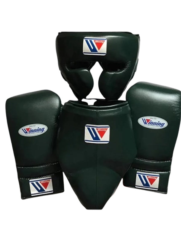 Dark Green Custom Handmade Boxing Sparring Kit | Winning | Premium Quality | Personalise Your Name | Flat 50% OFF