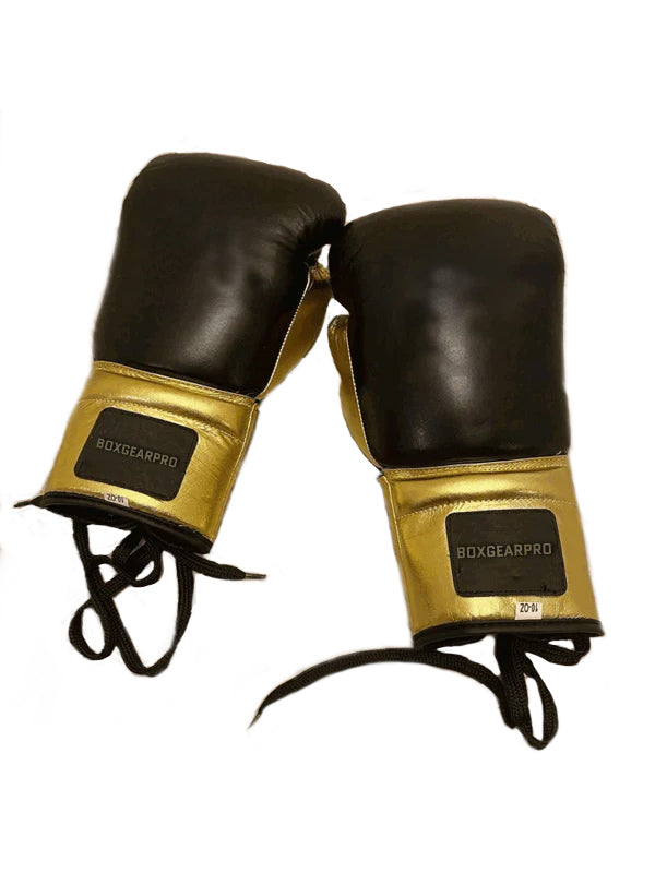 Black & Gold Pink Pro Elite Boxing Gloves | 100% Pure Leather | Best Choice for Fighters