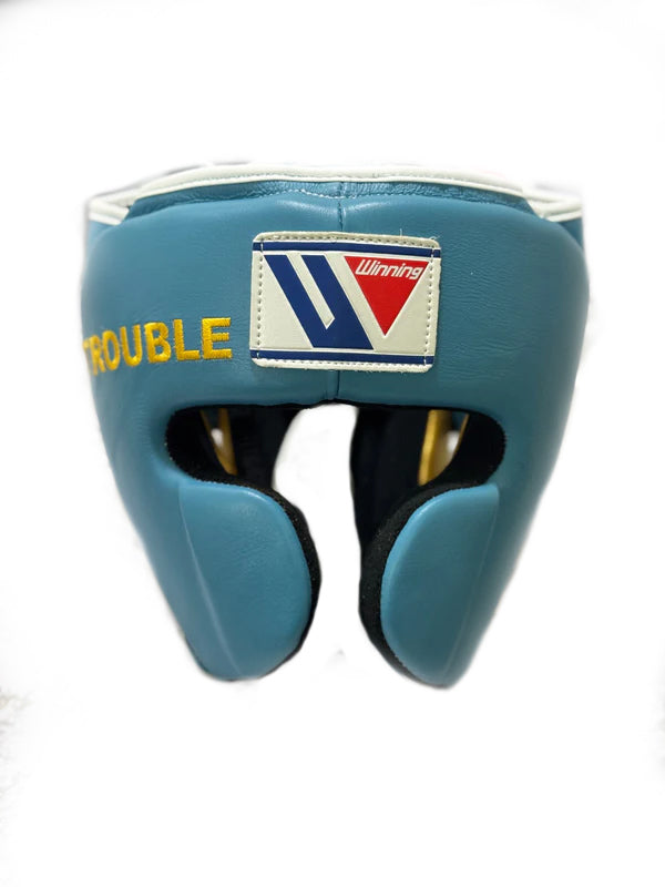 Baby Green & Gold Combo Headgear | 100% Leather | Winning | Adjustable | Available in Multiple Sizes