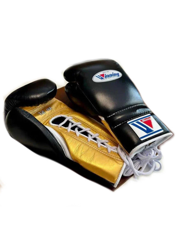 Custom Handmade Black & Gold Pro Elite Boxing Gloves | Winnings | Personalise your name | 100% Pure Leather | Best Choice for Fighters