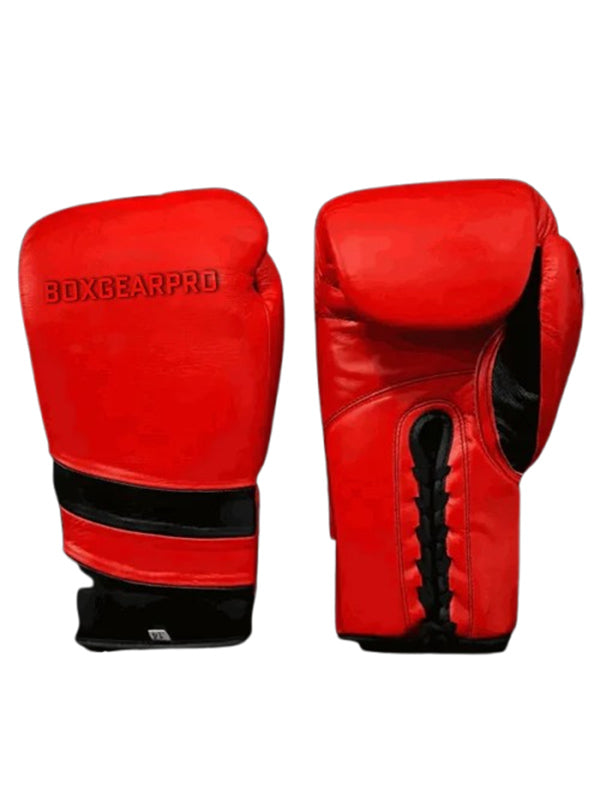 Red Pro Elite Boxing Gloves | 100% Pure Leather | Best Choice for Fighters